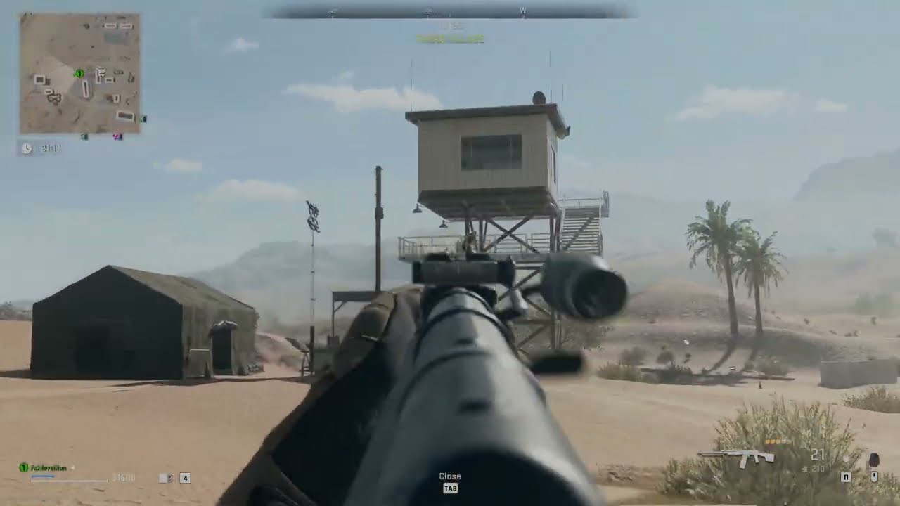 First human victim in warzone