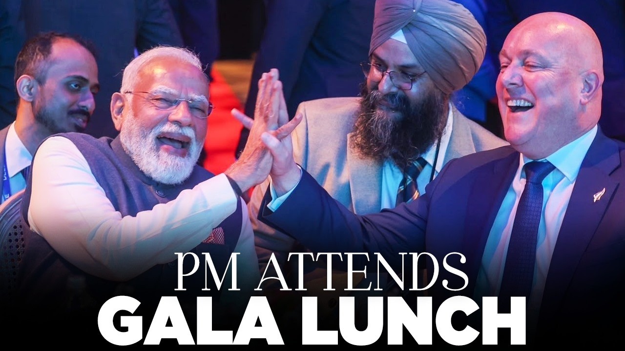 LIVE: PM Modi participates in a Gala lunch hosted by New Zealand PM Christopher Luxon