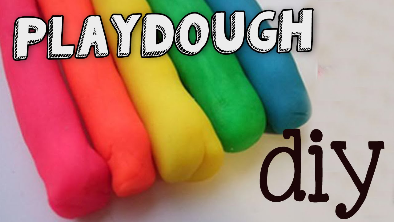DIY PLAYDOUGH / HOE MAAK JE ZELF KLEI ZONDER KOKEN Playdoh