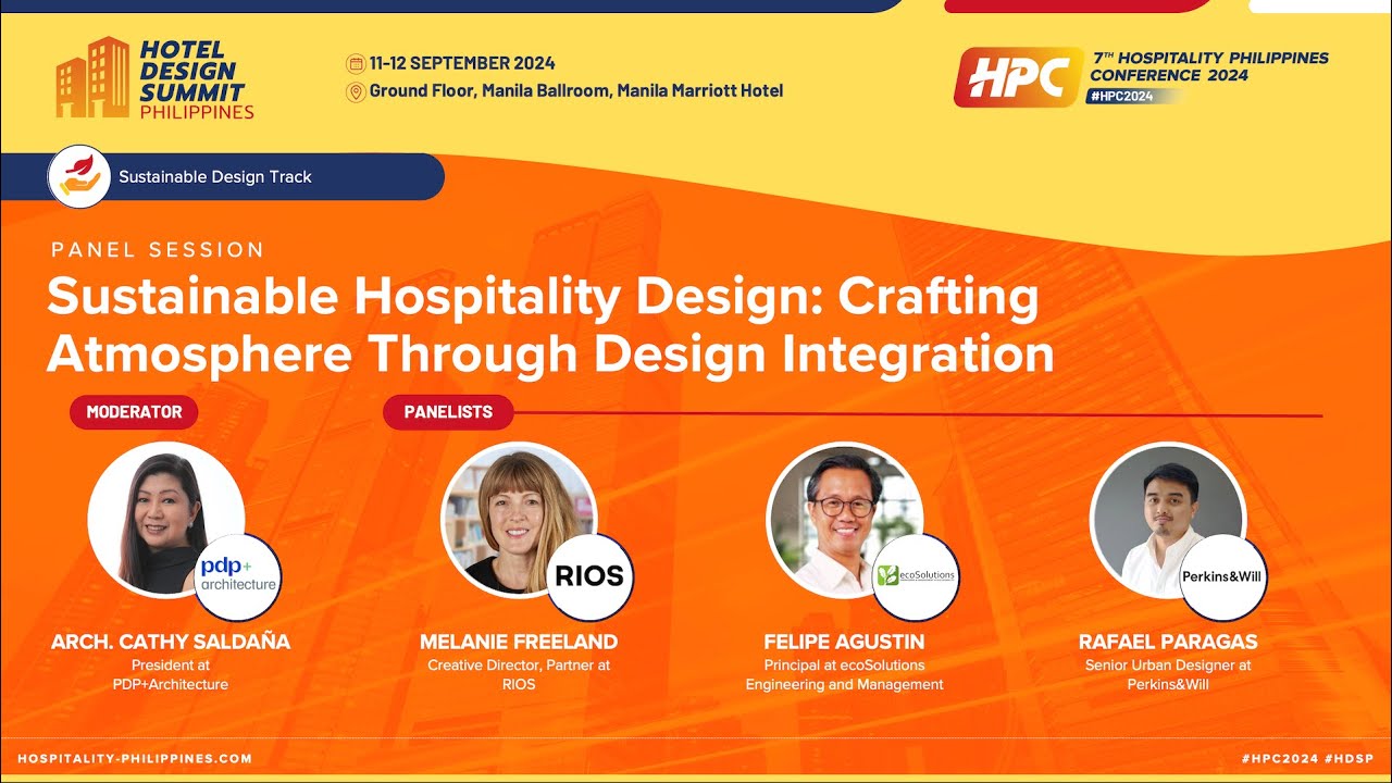 #HPC2024 (Panel) Sustainable Hospitality Design: Crafting Atmosphere Through Design Integration