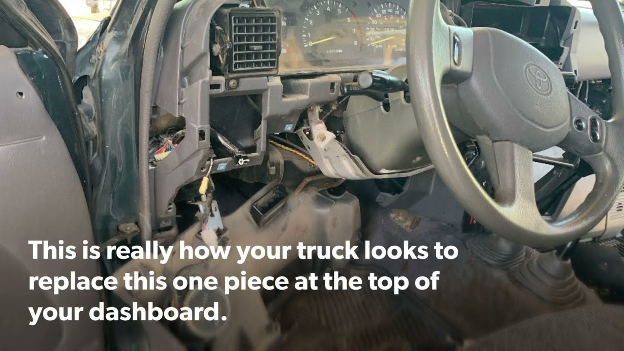 How to Replace the Dashboard Guage Cluster Bezel on a 1989-1995 Toyota Pickup (Pre-Tacoma)