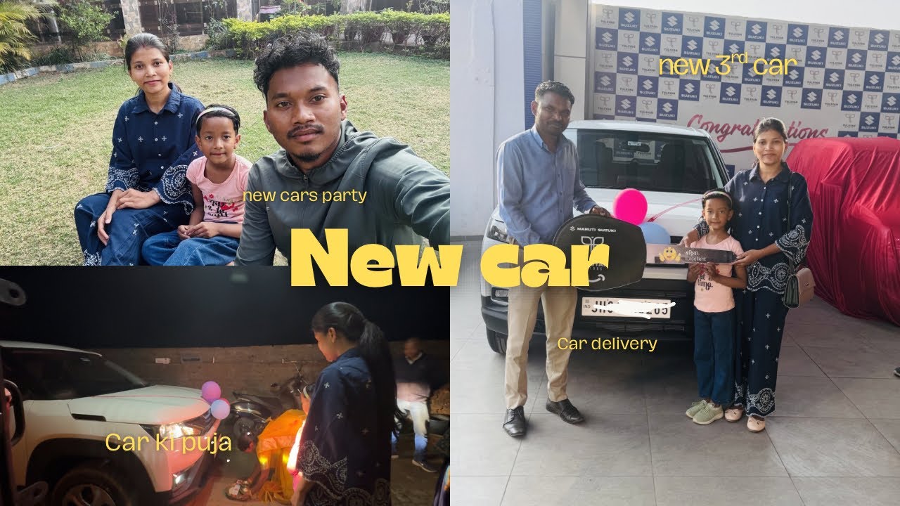 Taking delivery 🥳 of our new 3rd car 🚘 