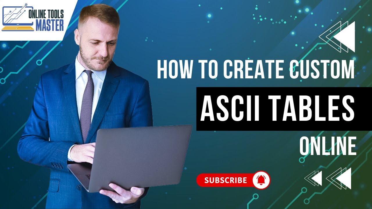 How to Create Custom ASCII Tables Online | ASCII Table Drawer Tutorial