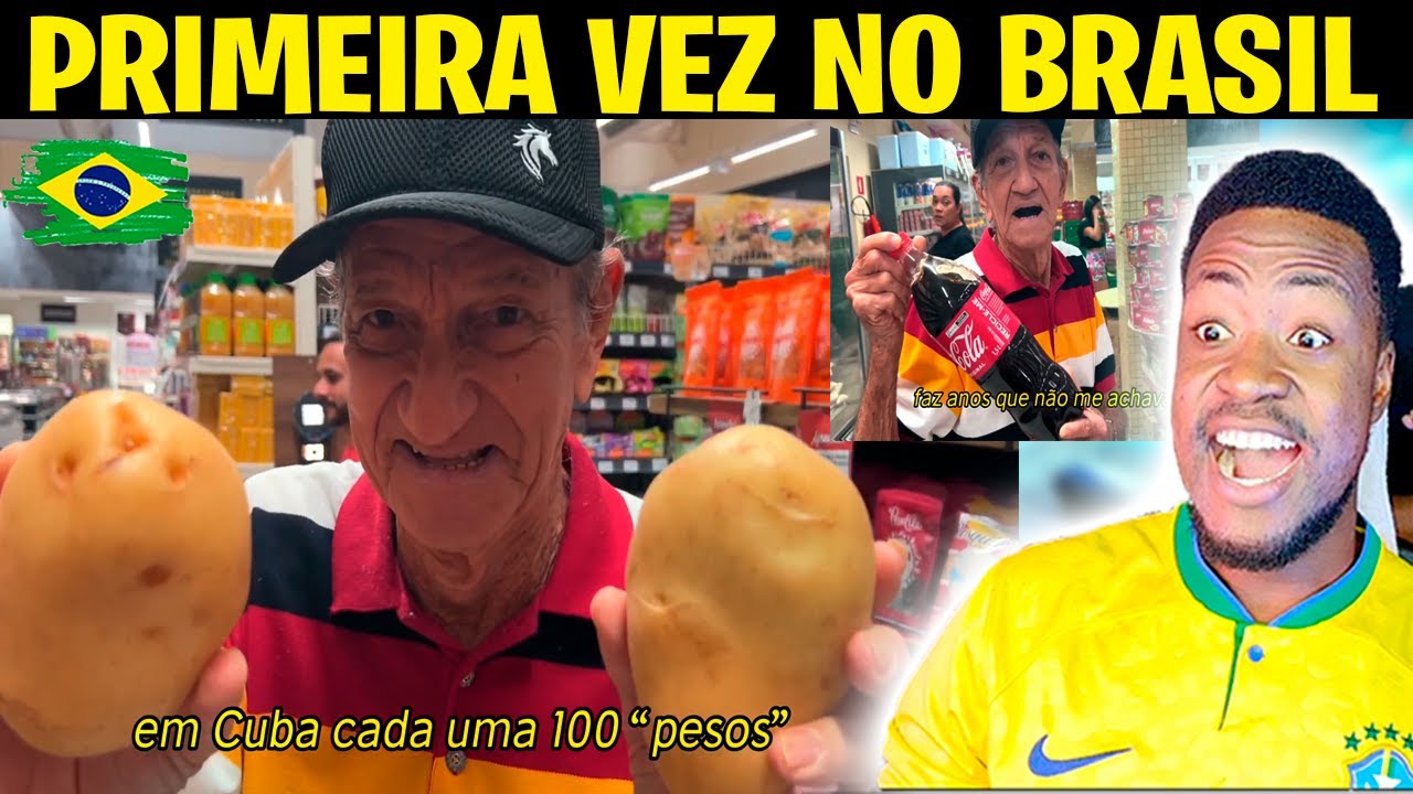 Vovô de 83 Anos Vai ao Supermercado pela PRIMEIRA VEZ NO BRASIL -E NãO ACREDITA NO QUE VÊ