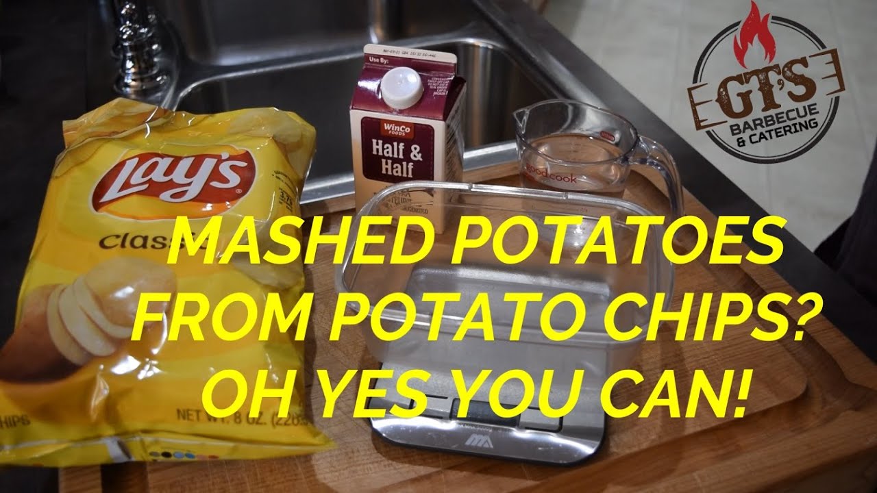 MASHED POTATOES FROM POTATO CHIPS? YUP #MASHEDPOTATOES #POTATOCHIPMASHEDPOTATOES