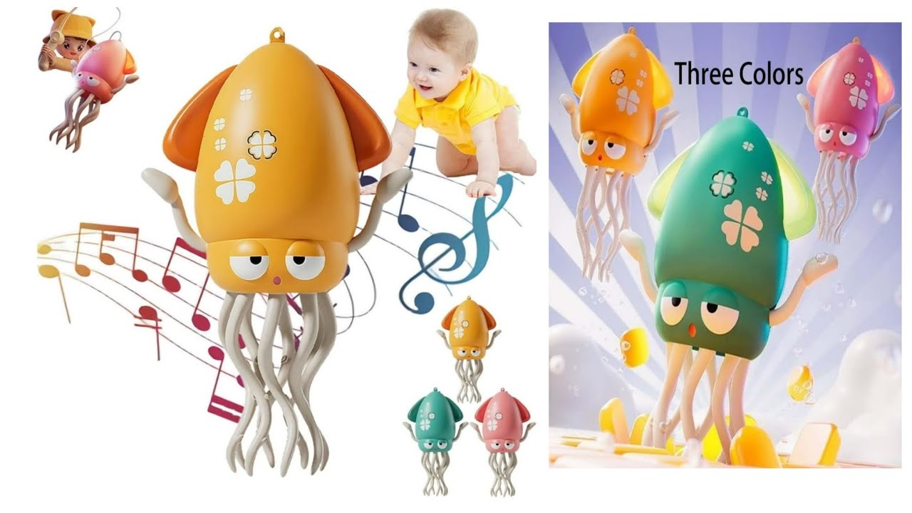 Trending Yellow Dancing Squid Satisfying Unboxing ASMR #video #asmr #toys #unboxingtoys 