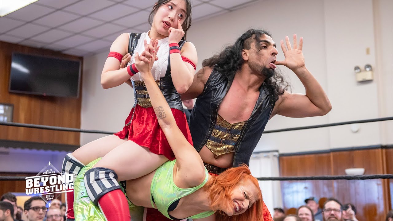 [Free Match] Mei Suruga/Baliyan Akki v B3CCA/Aaron Rourke | Beyond Wrestling (Intergender Mixed Tag)