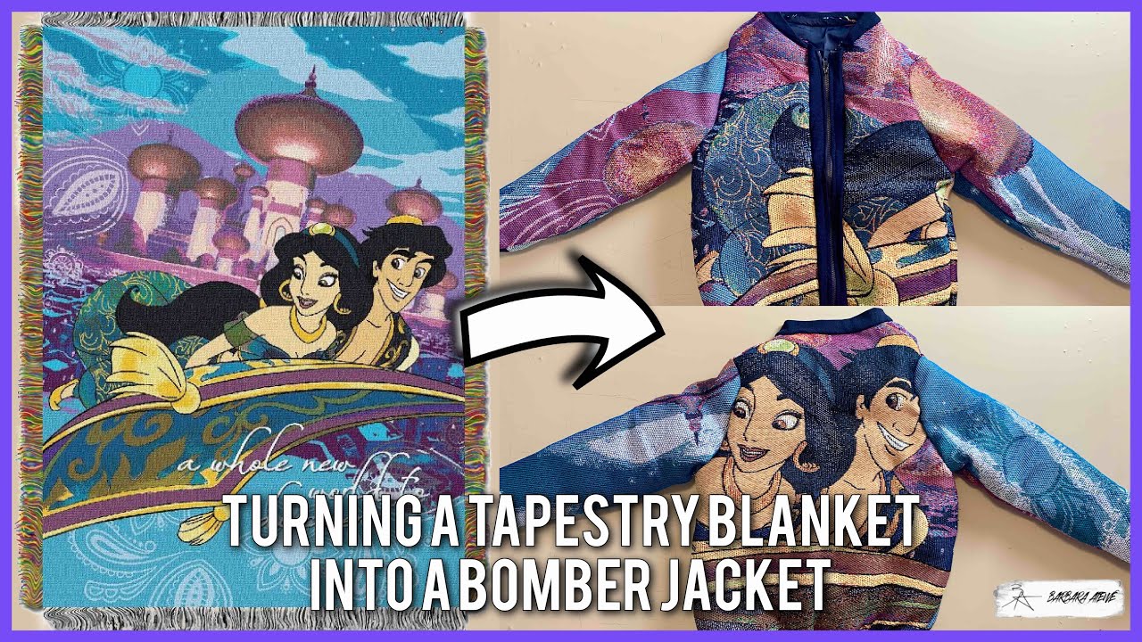 SEW IT B⇢ TURNING A TAPESTRY BLANKET INTO A BOMBER JACKET | Barbara Atewe