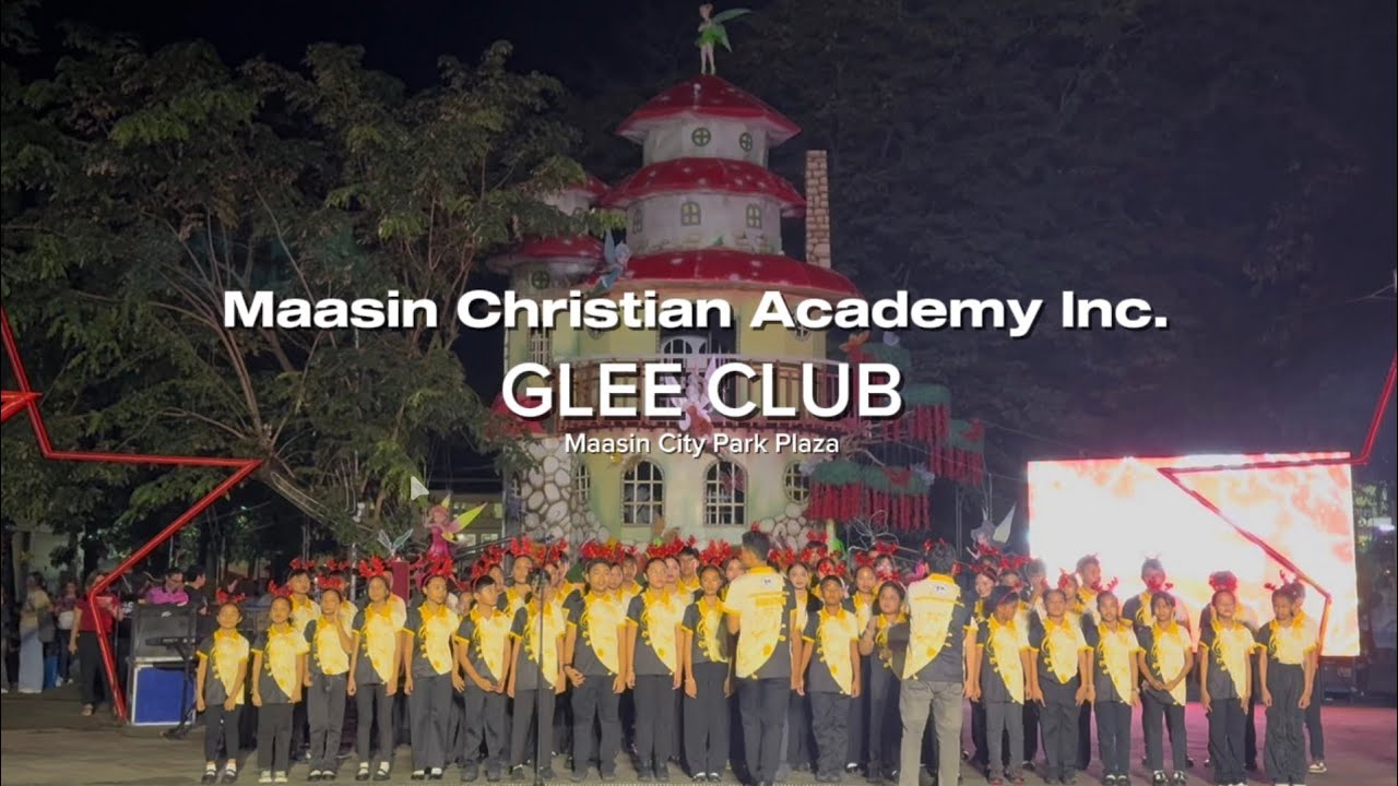 MCA GLEE CLUB at Christmas Presentation at Maasin City Plaza Park 