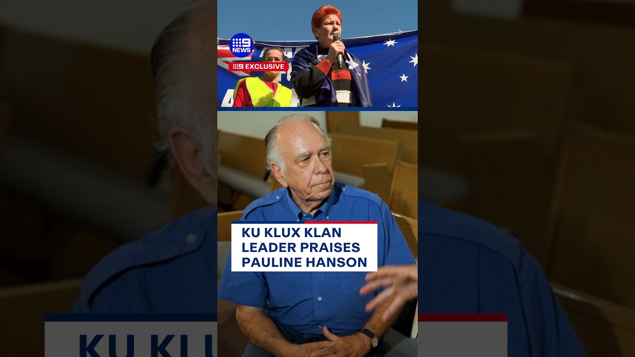 Ku Klux Klan leader praises Pauline Hanson | Trump's America | 9 News Australia