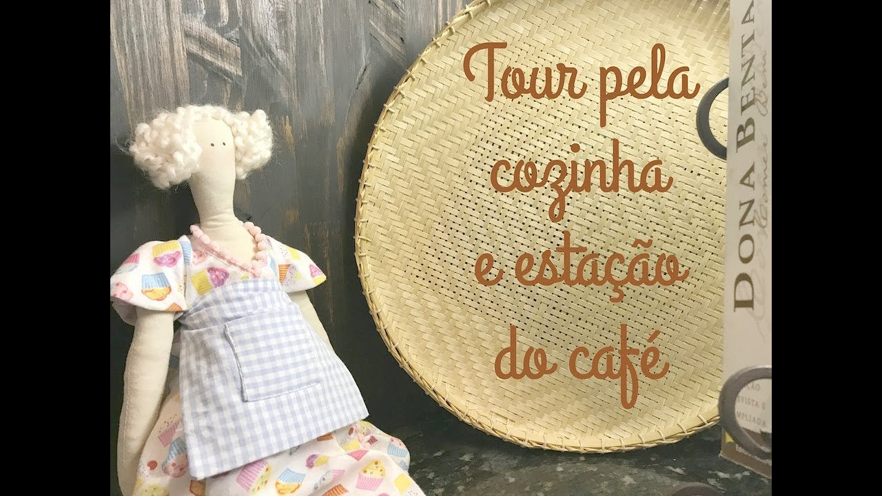 Tour pela cozinha e estação do café + reinventando a luminária!