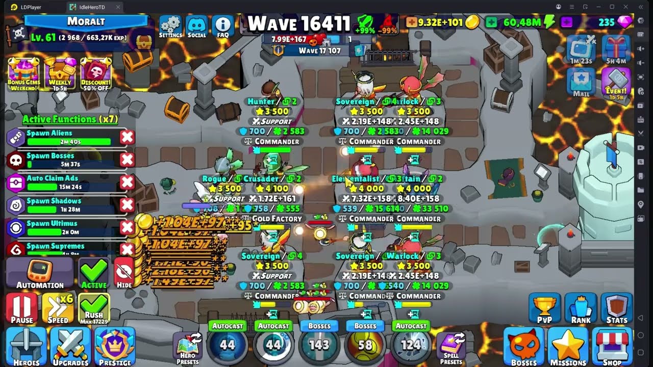 (FR) Idle Hero TD - Crusader, ce qui vous tue peut quand même vous rendre plus fort