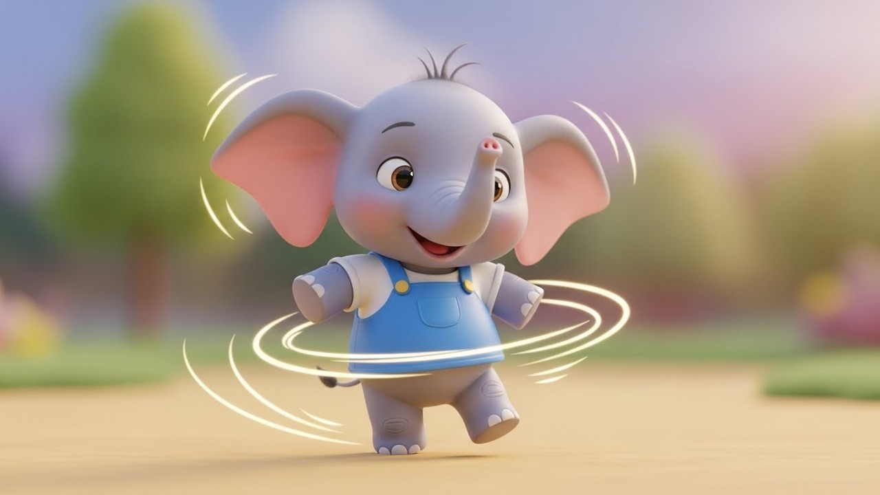 Слоненок учится прыгать 🐘🤸‍♂️😄 | Мультфильм для детей и весёлые приключения