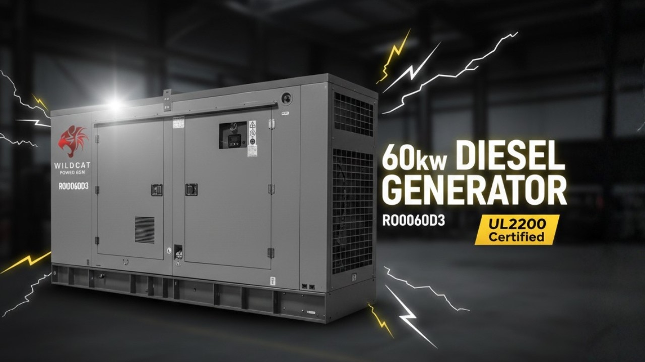 Wildcat 60kW Sentinel The Most Reliable UL2200 Diesel Generator in 2026