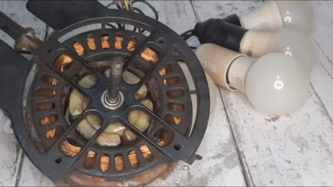 Como fazer gerador de ENERGIA ELÉTRICA com MOTOR de VENTILADOR sem modificar nada