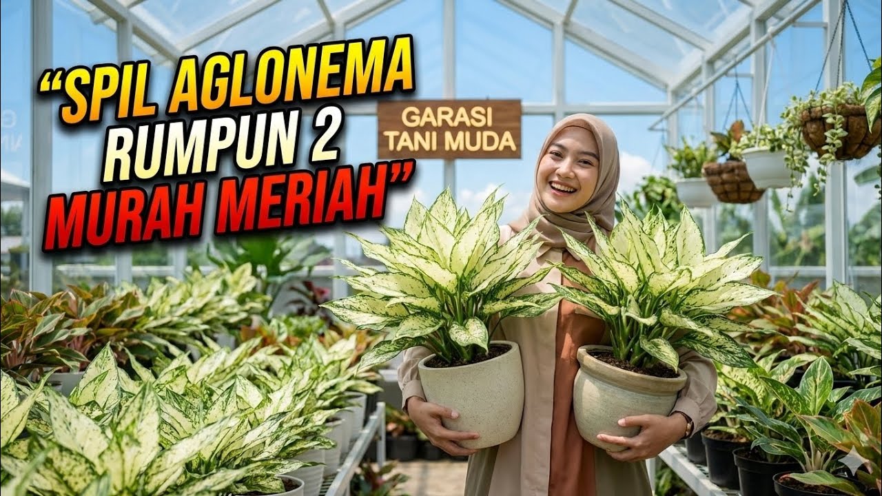 SPIL AGLONEMA RUMPUN 2 MURAH MERIAH #plants #nursery #aglonema #sale 