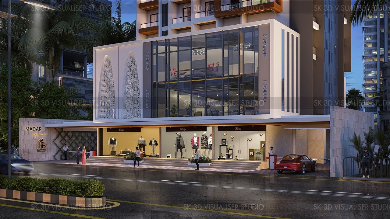 Madar Signature Graphical Presentation Back Road  Naya Nagar Mira Road G+24 Storey