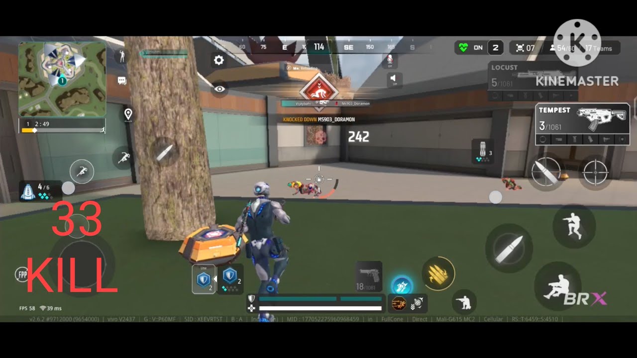 INDUS BRX SOLO VS SQUAD 33 KILL GAME PALY VIDEO 📷 VICTORY 