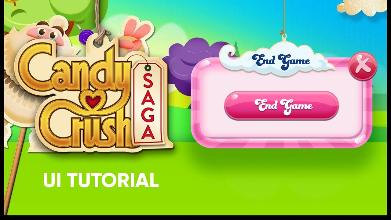 Учебное пособие по созданию игрового интерфейса в Figma для Candy Crush Saga.