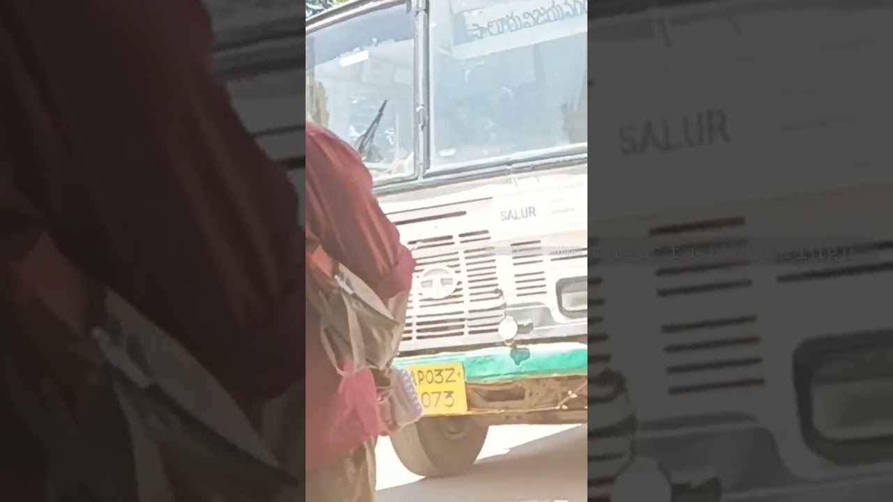 Apsrtc saluru to vijayanagaram palle velugu bus #short