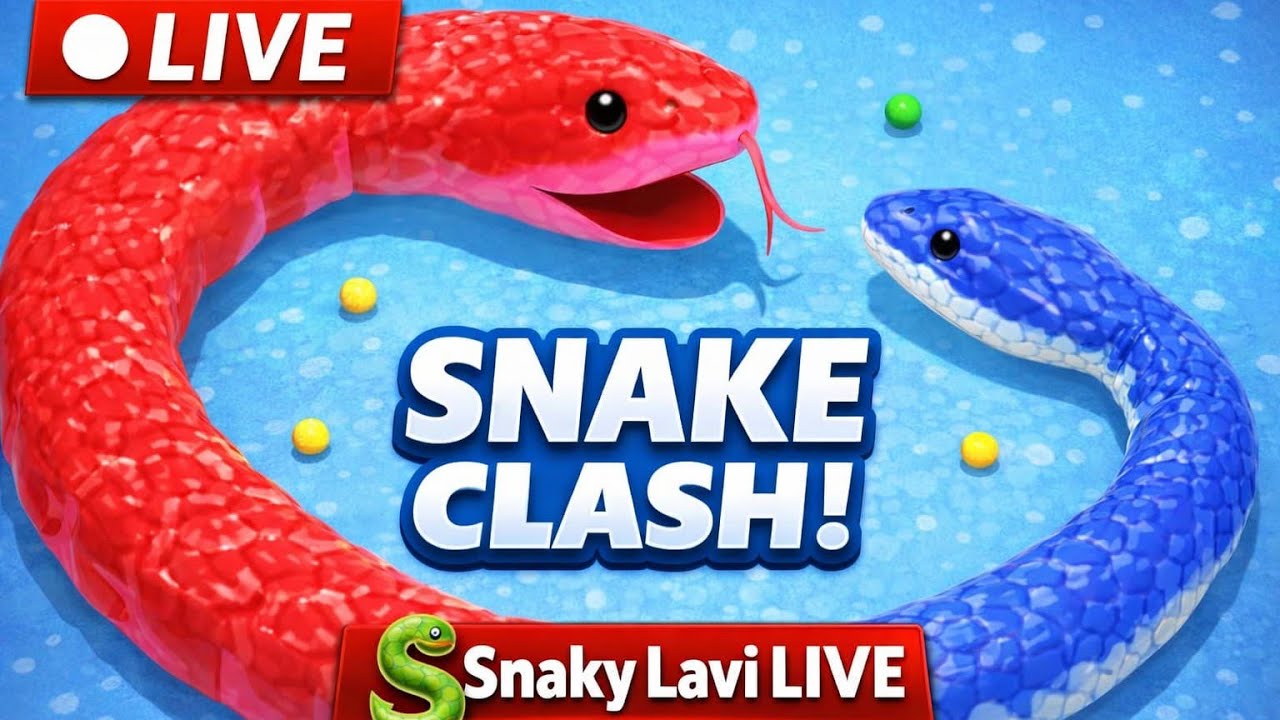 🔴 LIVE Snake Clash Live 🐍 | Gameplay Snaky Lavi   #Snakylavi #snakegame #Snakeclash #indiangamer