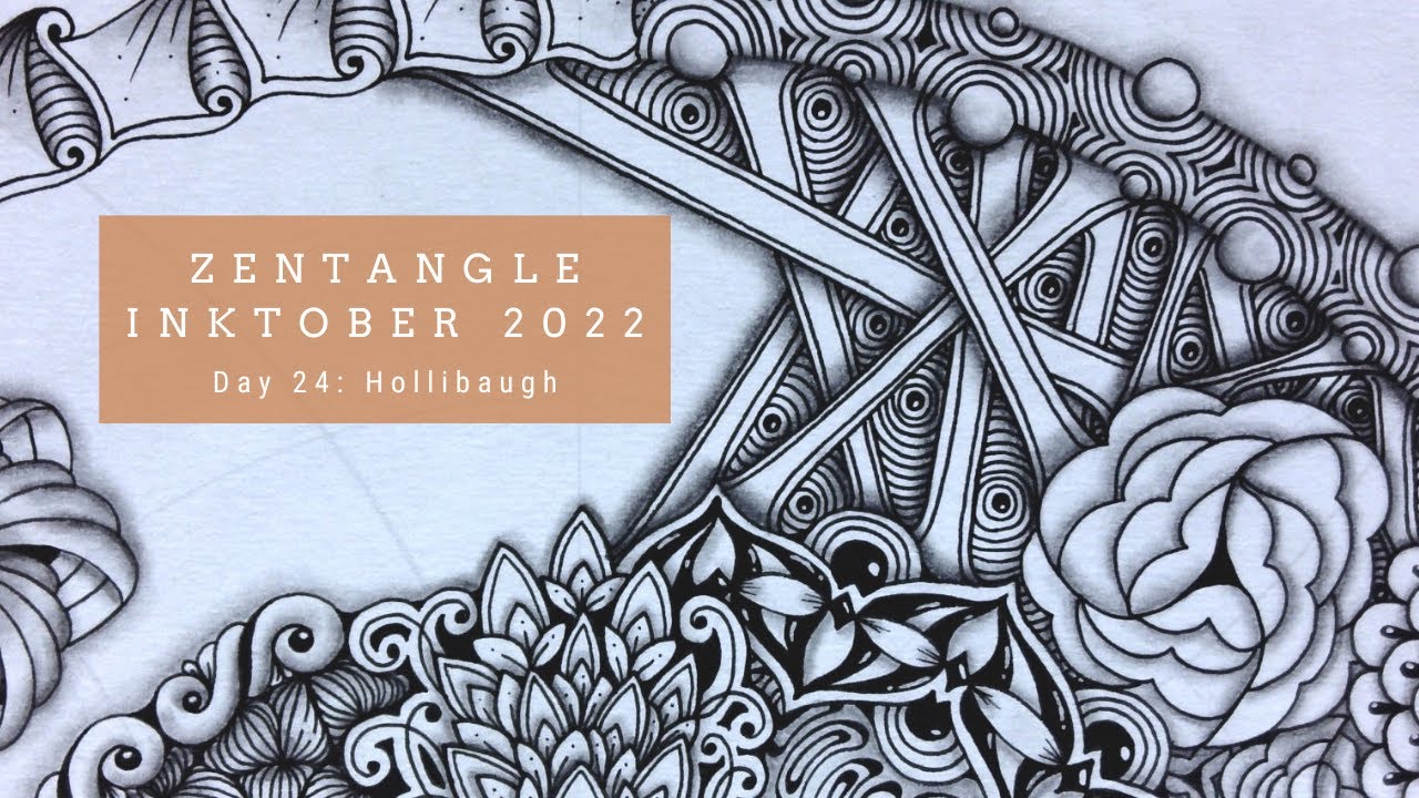 Zentangle Inktober - Day 24 - Hollibaugh