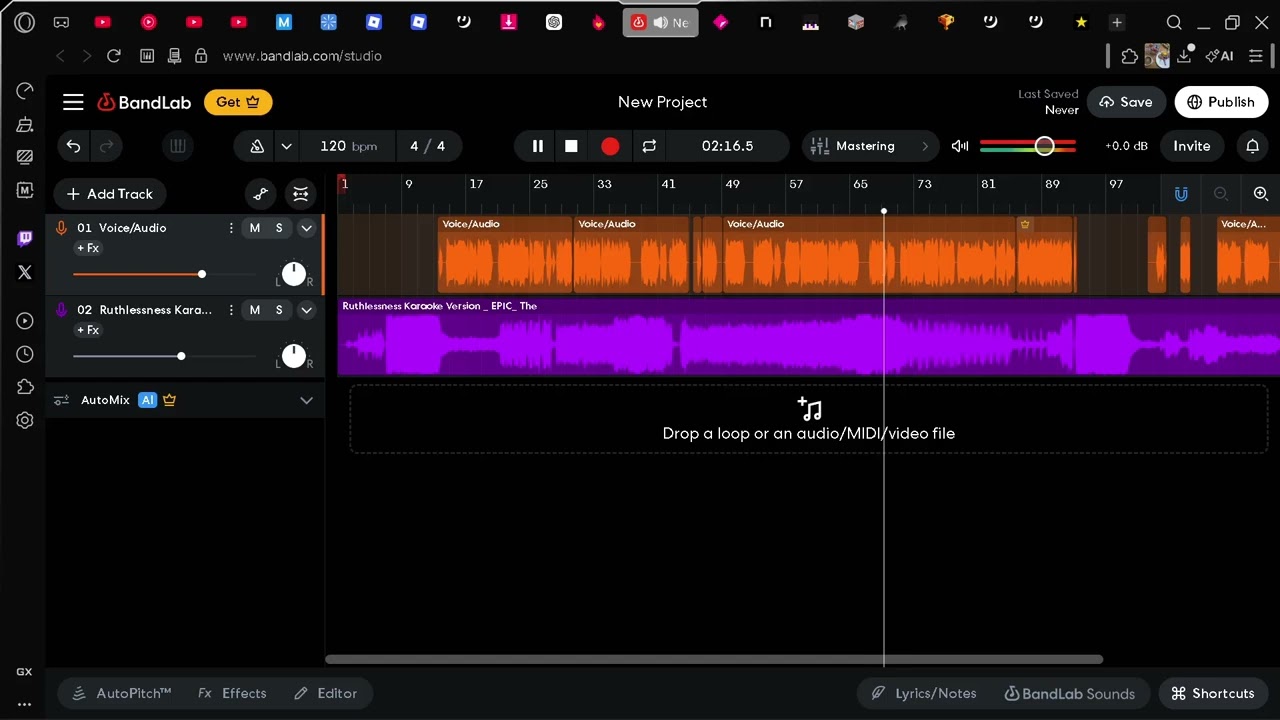 Ruthlessness (but my vocals)