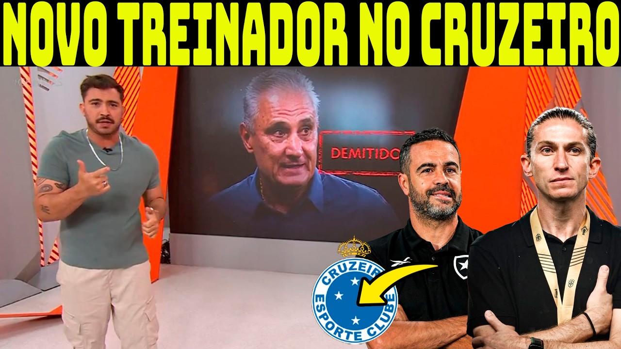 NOVO TREINADOR CHEGANDO NO CRUZEIRO! FILIPE LUIS E ARTHUR JORGE SÃO OS ALVOES DO CRUZEIRO!