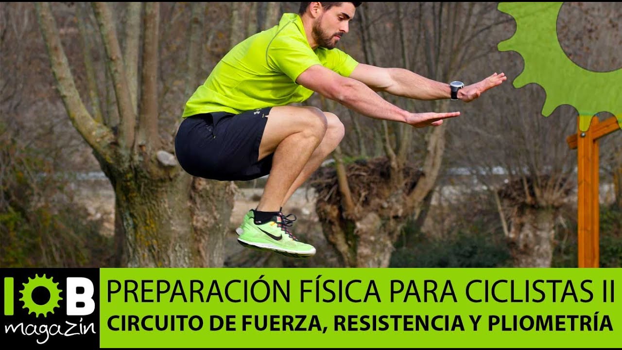 Preparación fisica para cicilistas II - Circuito de fuerza, resistencia y pliometría