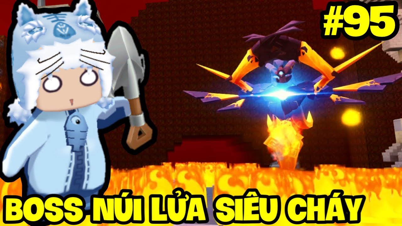 SINH TỒN HƯ KHÔNG MINI WORLD - TẬP 95: CUỐI CÙNG MEOWPEO CŨNG ĐỐI MẶT BOSS NÚI LỬA