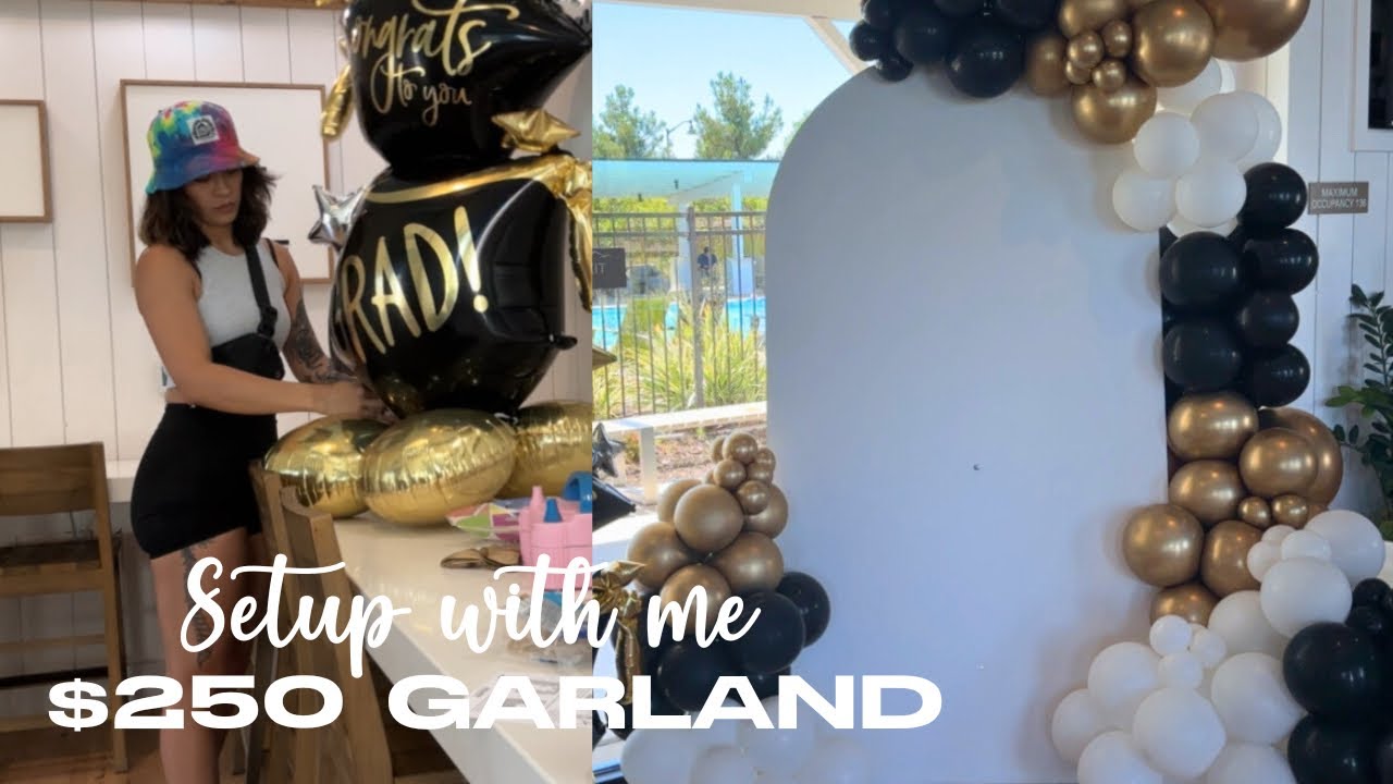 Balloon garland tutorial with price breakdown and balloon cost