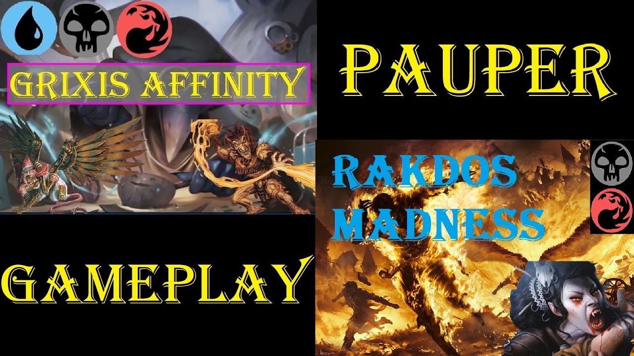 Grixis Affinity Vs Rakdos Madness [PAUPER] | Gameplay Ao Vivo #mtgpauper #mtgpaupergameplay