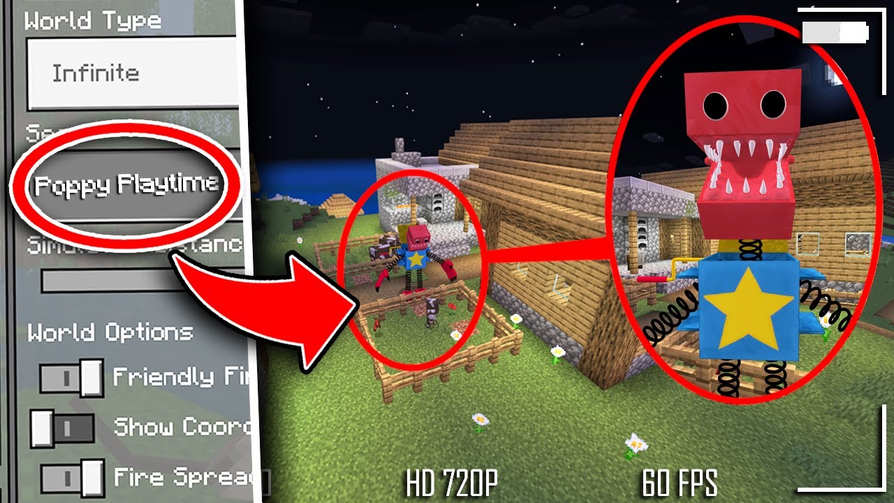 We went on the Poppy Playtime Seed in Minecraft… We made a mistake! *SCARY*