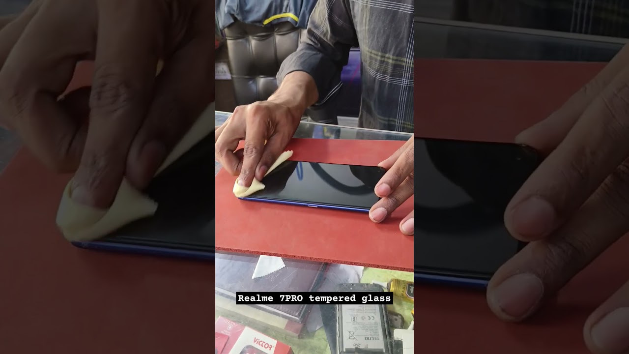 realme 7 Pro tempered glass screen protection