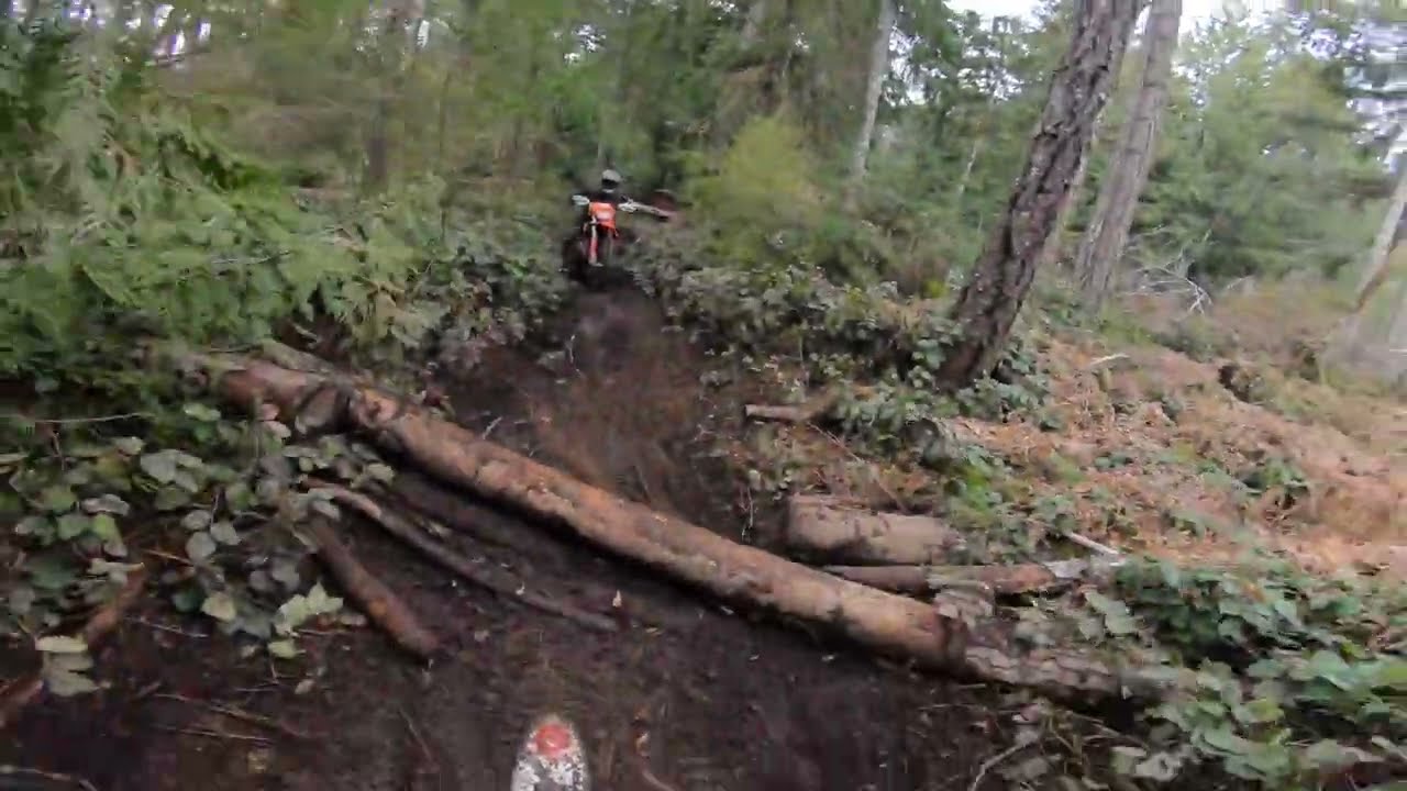 Roots of Doom Hare scramble. 1 trials bike vs 100 enduro bikes.....