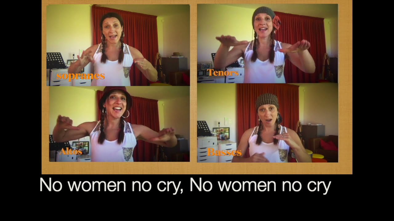 No women no cry  4 voix tuto pour choeurs (vidéo 1/6)