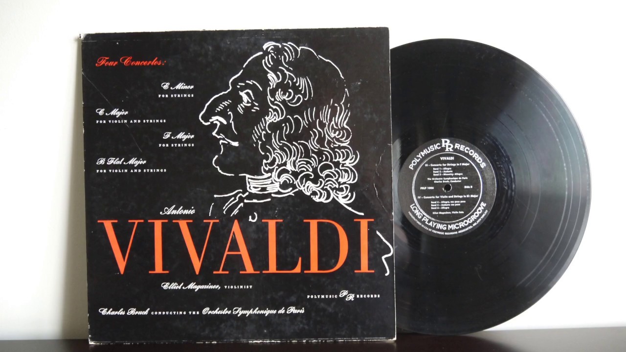 Vivaldi, Elliot Magaziner - Concertos For Violin And Strings (1952) Polymusic  Records PRLP 1006