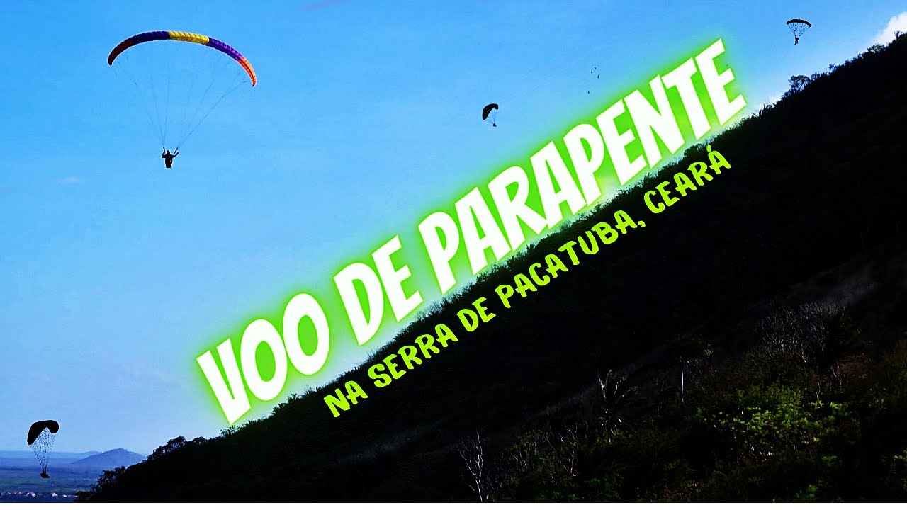 Voo de Parapente na Serra de Pacatuba, Ceará.