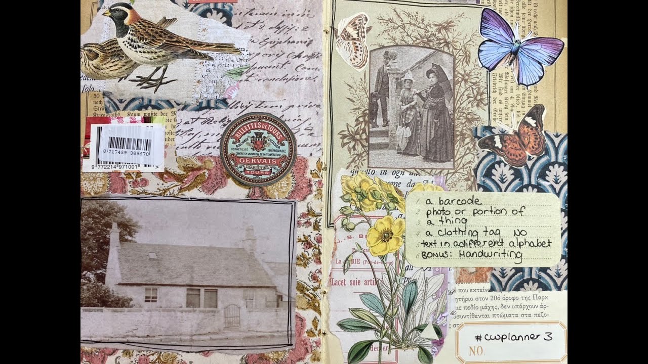 Craft with me | 5 prompt weekly collage challenge 2021 #cwplanner3 | Margarete Miller