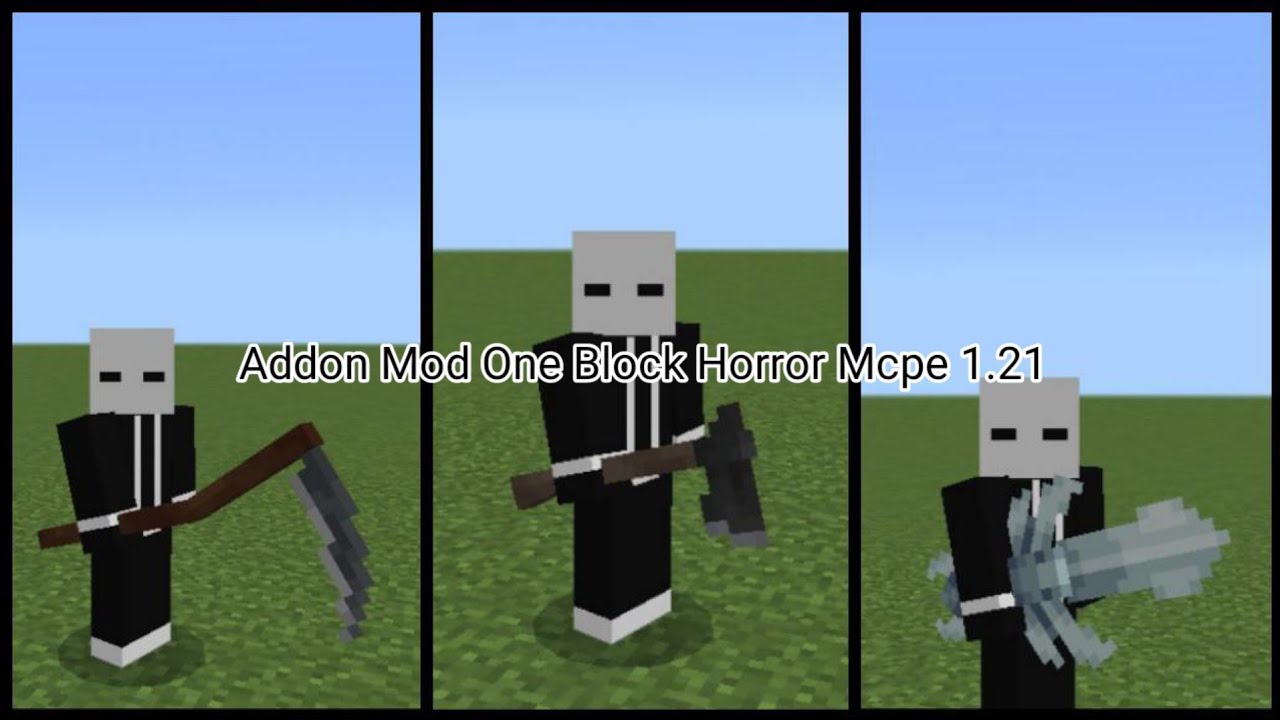 Minecraft Addon Mod One Block Horror Mcpe 1.21