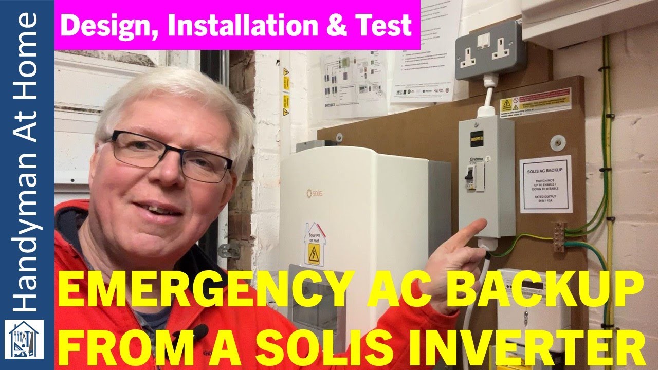 Emergency AC Backup Power From My Solis Inverter - Design, Installation & Test