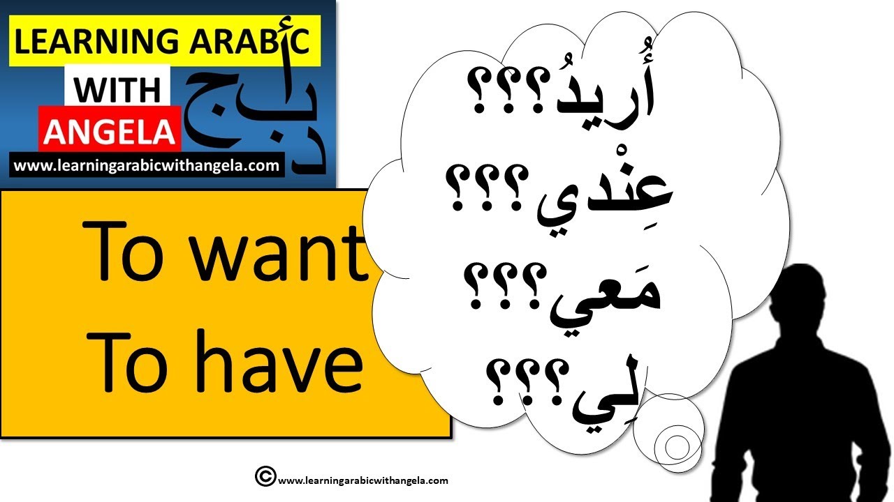 How to say I want, I have in Arabic- Learning Arabic With Angela