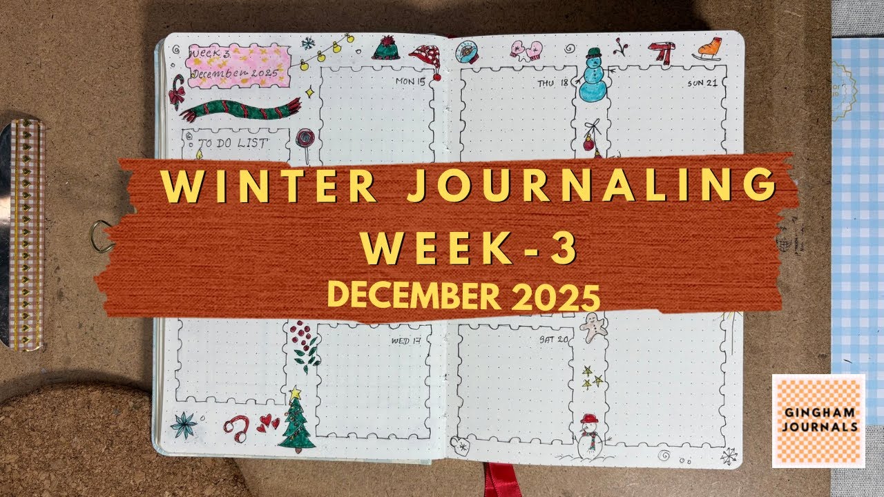 Winter Journaling | Week -3 Spread | December 2025❄️