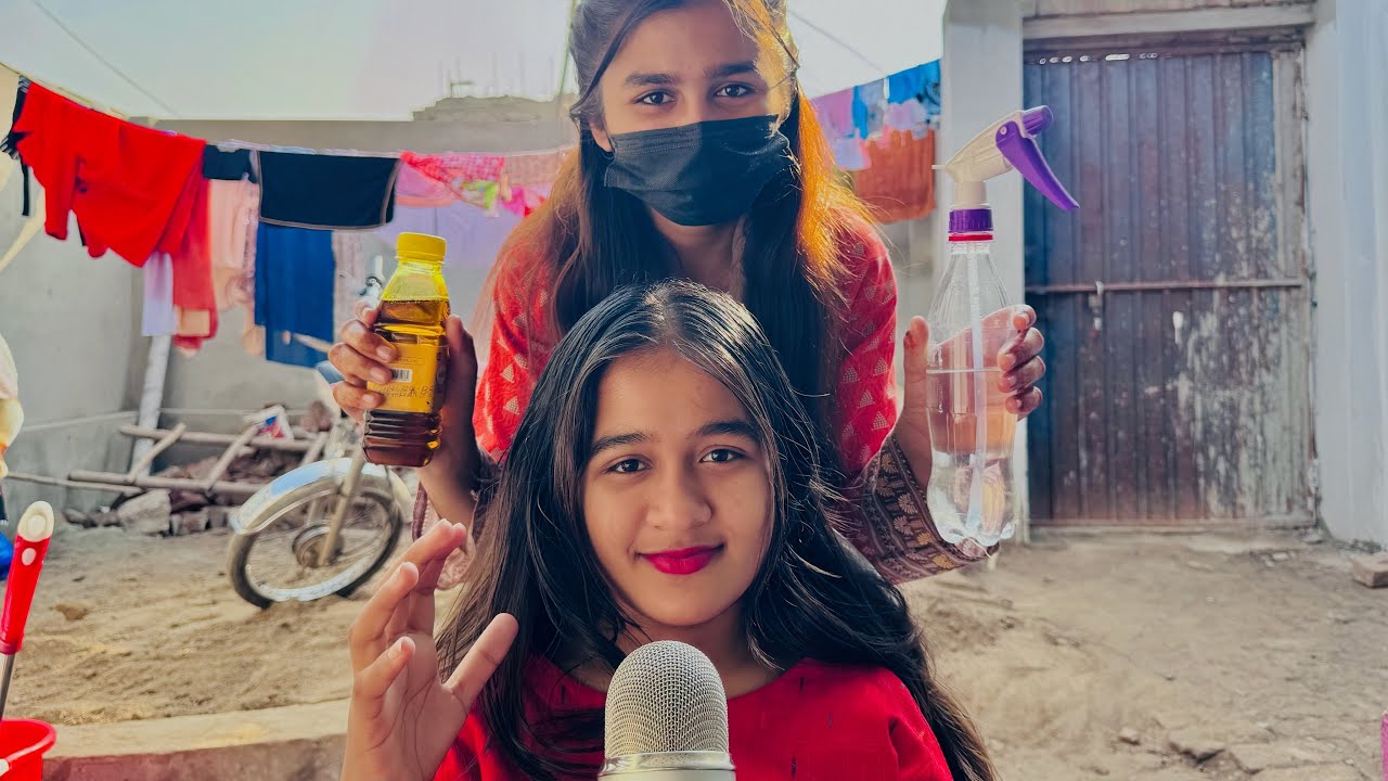 ASMR My Sister Gives Me Head Massage 💆‍♀️ 