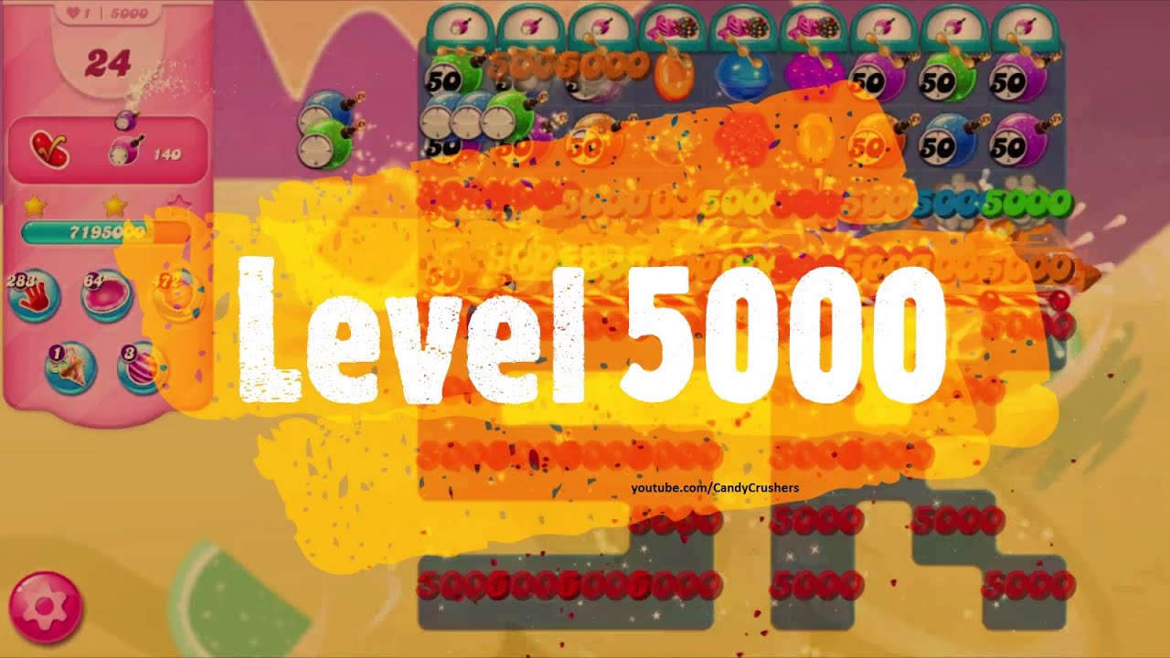 Candy Crush Saga - Level 5000 - No boosters ⭐⭐⭐🤩