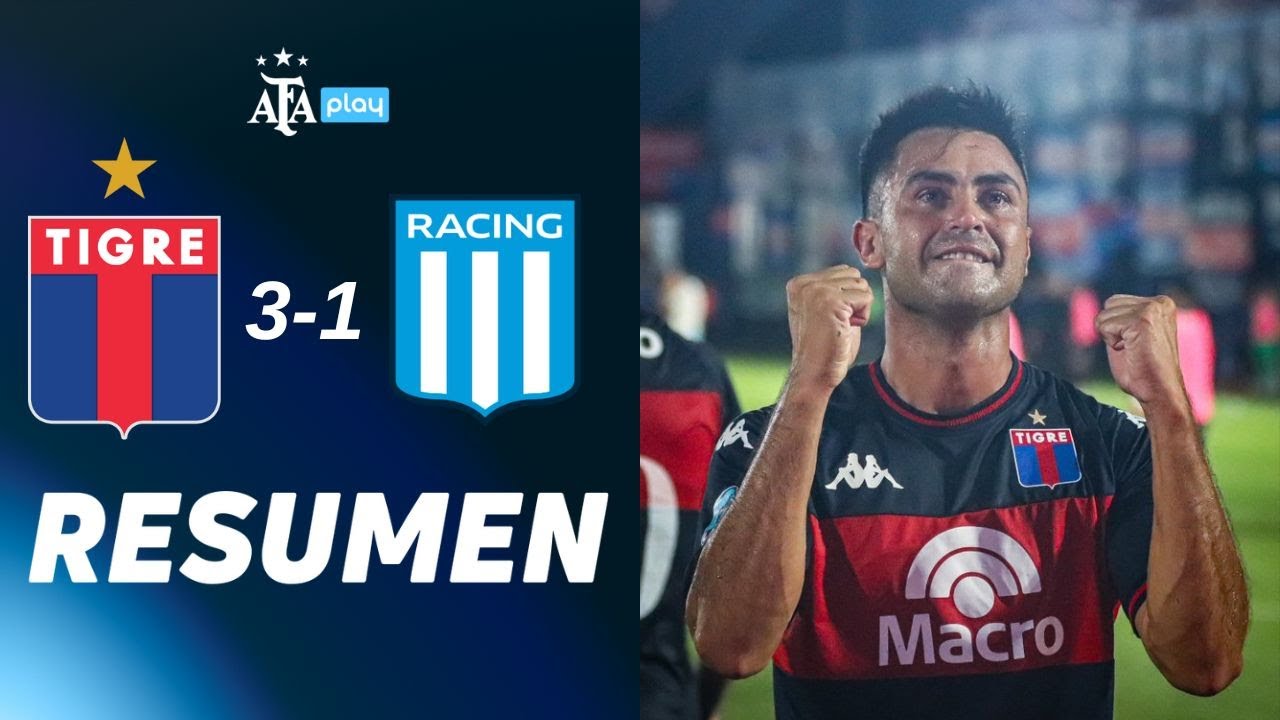 Tigre goleó a Racing y extendió su racha positiva!