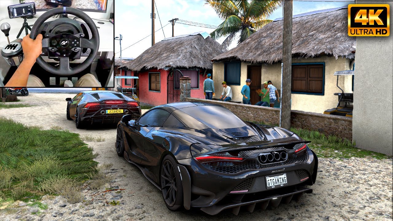 McLaren 765LT & Lamborghini Huracán EVO | Forza Horizon 5 | Thrustmaster T300RS gameplay