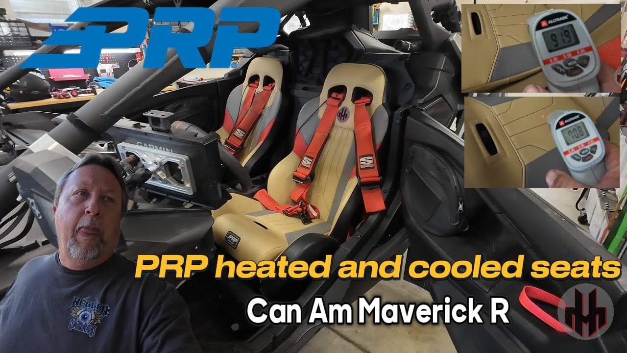 Can Am Maverick R PRP heated and cooled seats