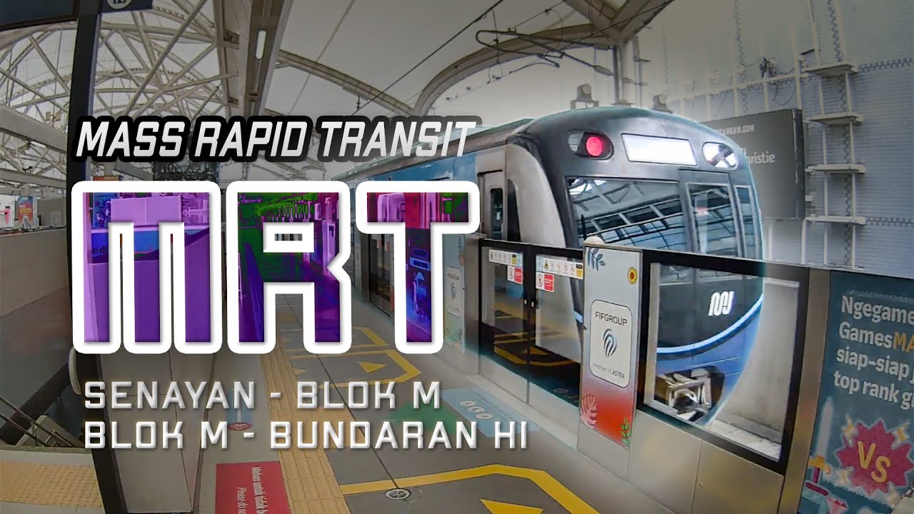 Take the Jakarta MRT from Senayan to Blok M to Bundaran HI | Jakarta MRT Review: Traveling Around...
