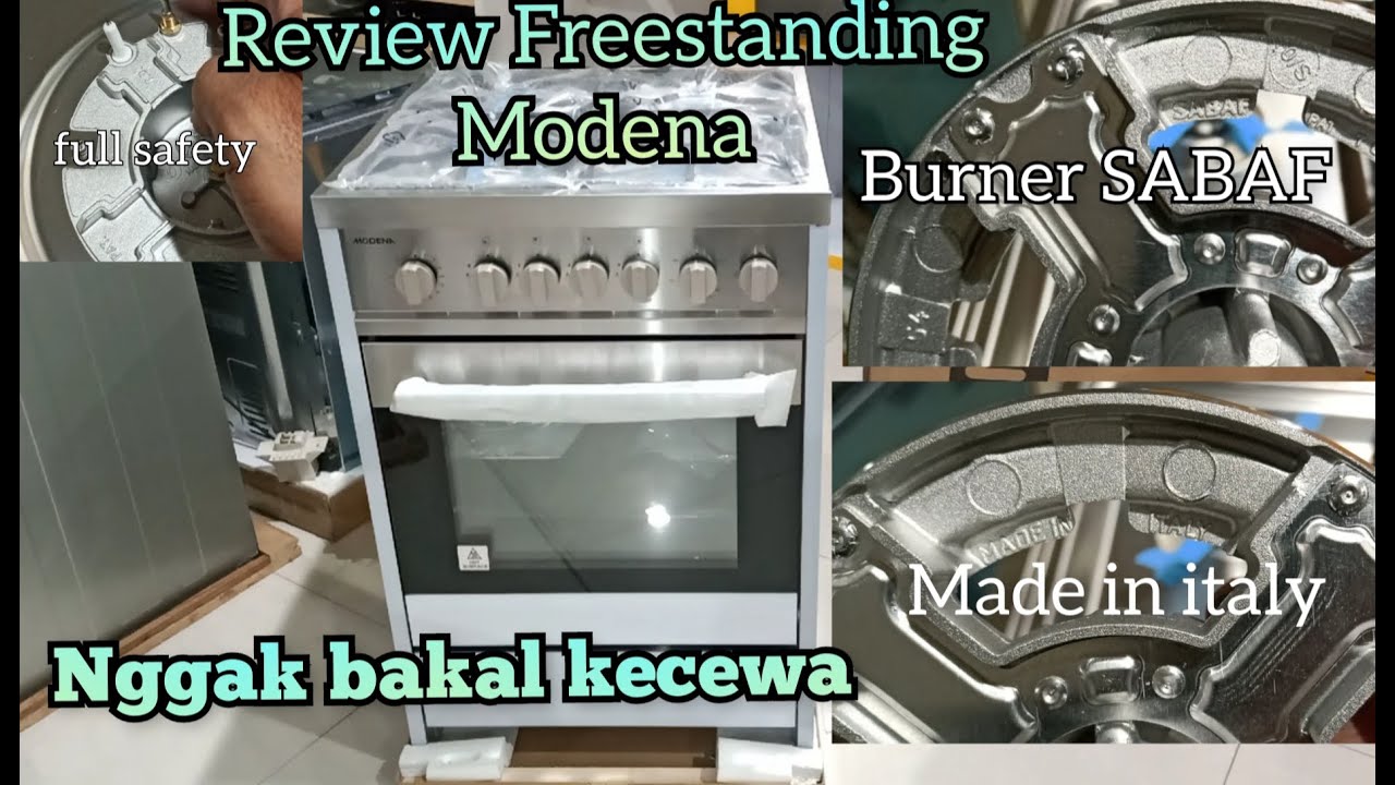 Review Freestanding cooker modena || Modena FC-8640 Full safety